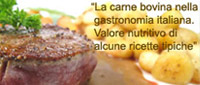 La carne bovina nella gastronomia italiana